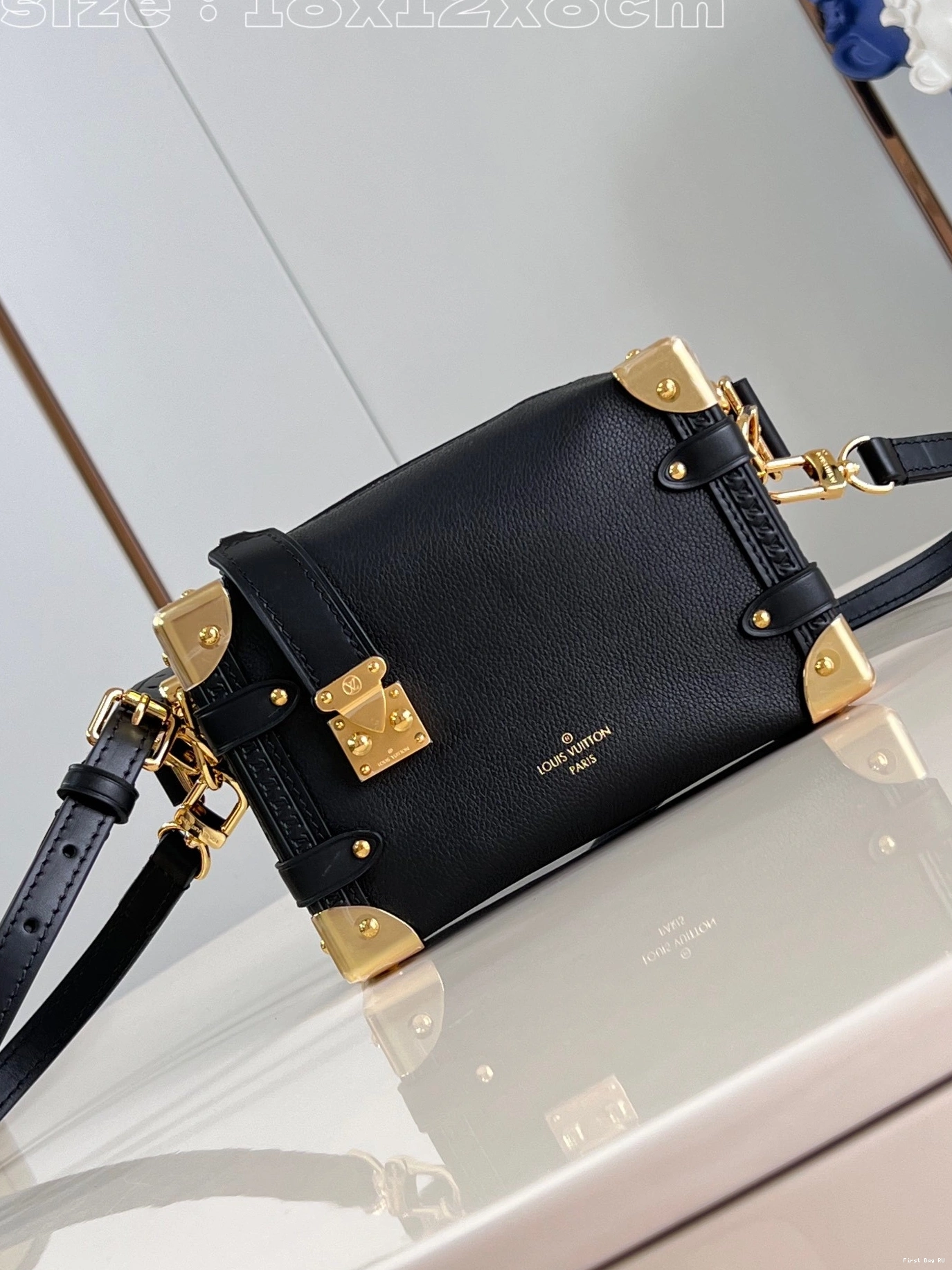 First bags ru reviews VUITTON Trunk PM-18*12.5*8CM Side LOUIS 0823